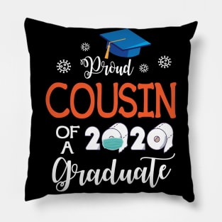 Proud Cousin Of A 2020 Graduate Senior With Face Mask Toilet Paper Fighting Coronavirus 2020 Pillow