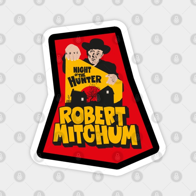 The Night of the Hunter- Robert Mitchum Magnet by Boogosh