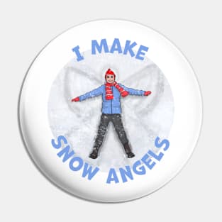 I Make Snow Angels! Pin