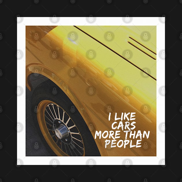 I Like Cars More Than People by Funny Animals Merch