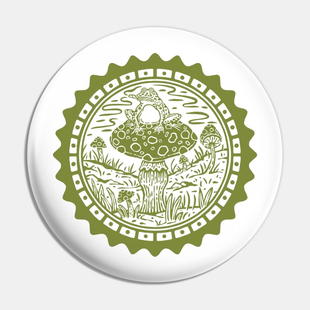 American Bullfrog Pin by TerpeneTom