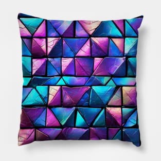 Iridescent Geometrical Tiles Wall Pillow