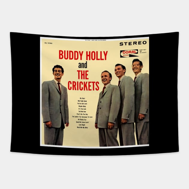 The Crickets Buddy Holly And The Crickets Album Cover Tapestry by chaxue