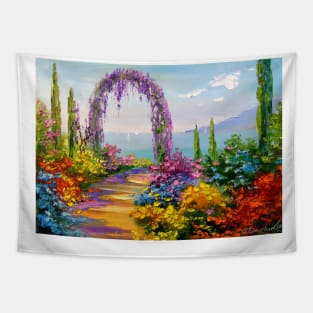 Blooming arch Tapestry