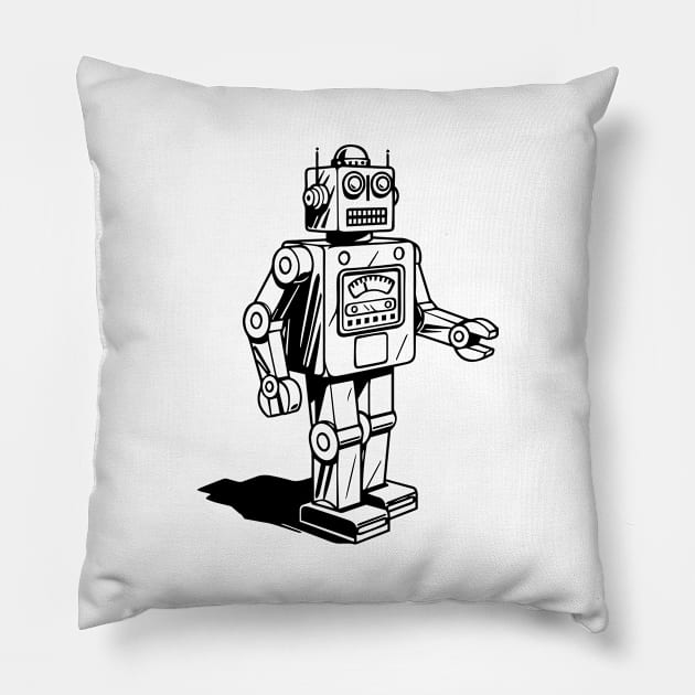 Robot Pillow by worldtraveler