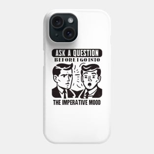 Questioning Expressions: Black & White Duo Phone Case