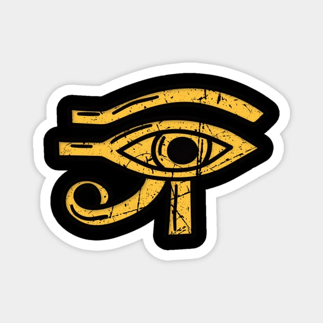 Eye of Ra Re Egyptian Hieroglyphics Egypt Pyramid Magnet by MooonTees