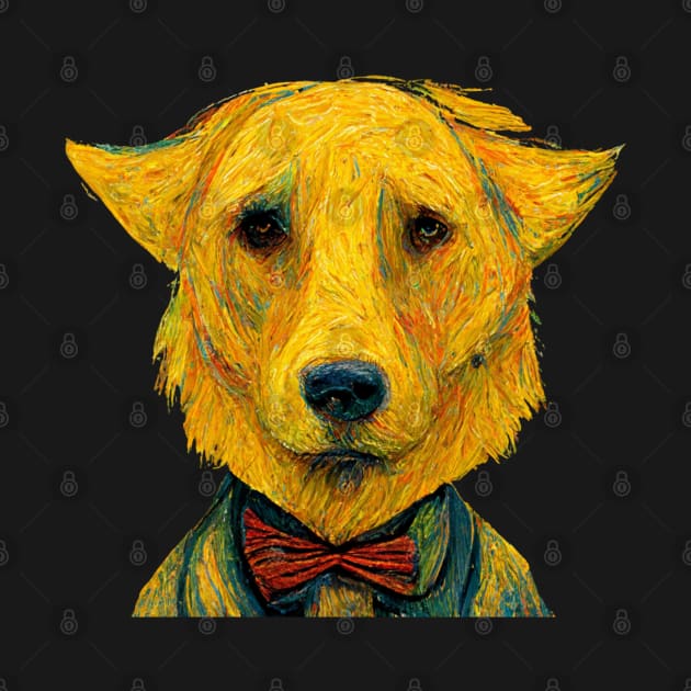 Sad Dog Watercolor by AbstractArt14