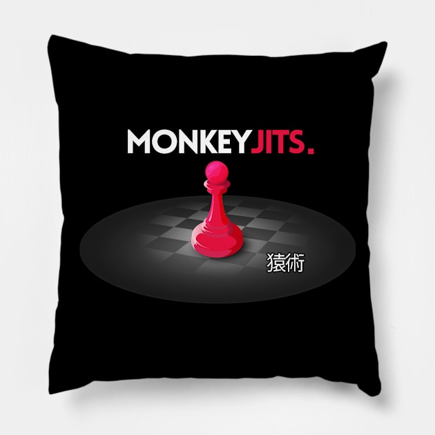 Monkey Jits - David Versus Goliath Pillow by rodney