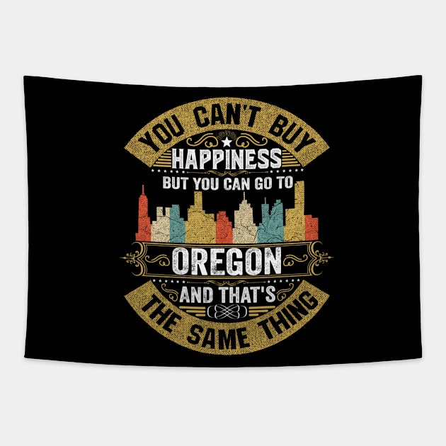 Oregon State Flag I Love Oregon Strong Native Oregon Home Map Tapestry by BestSellerDesign