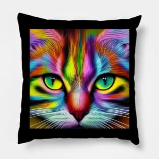 Rainbow Cat Pillow