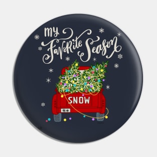 Snowy Christmas Tree Farm My Favorite Season Pin