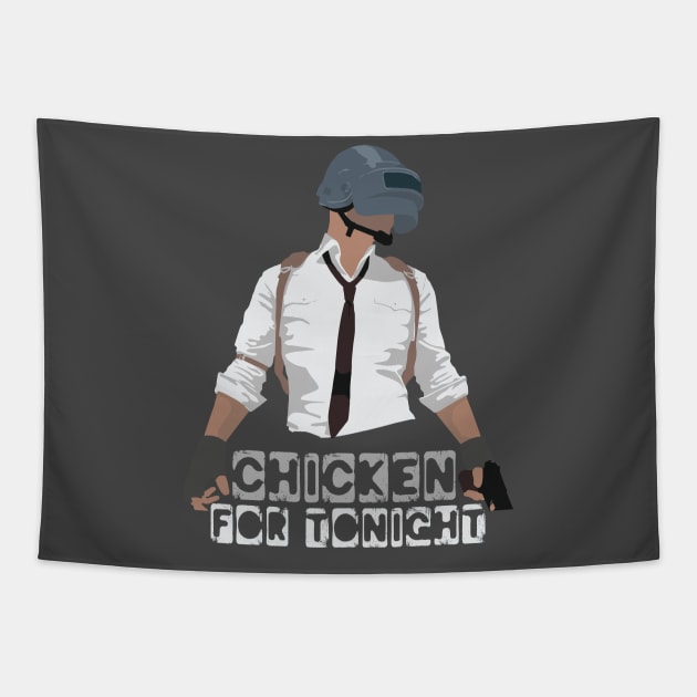 Chicken PUBG Tapestry by TeePixelate