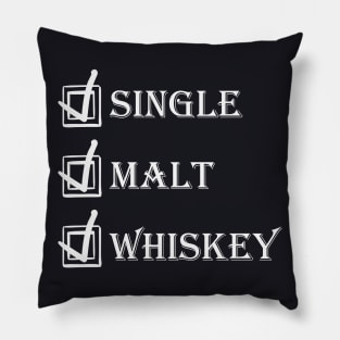 Single Malt Whiskey Pillow