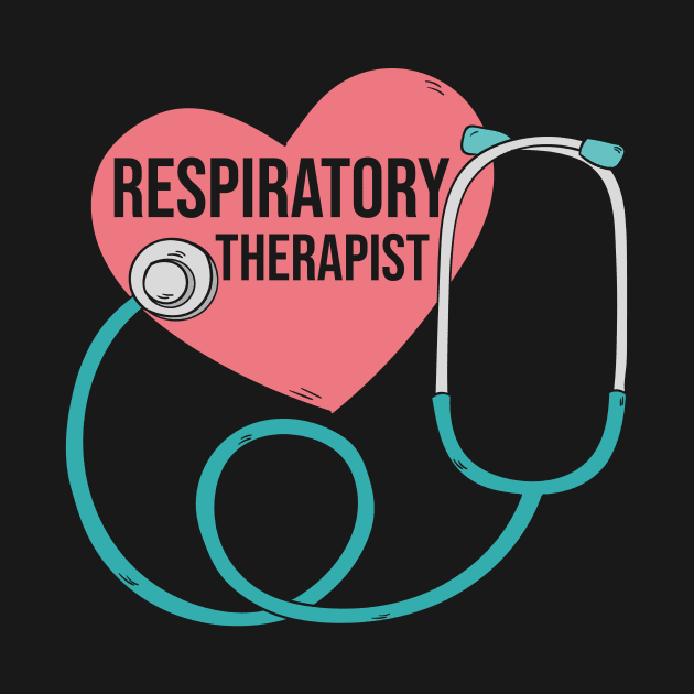 Retro Sunset Respiratory Therapist Stethoscope T-Shirt Respiratory Therapy Gifts by paynegabriel