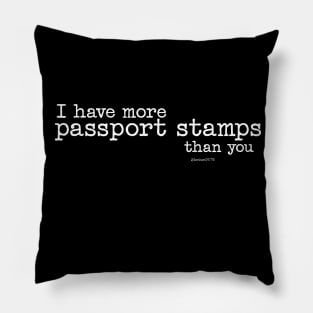 Passport stamps 1 Pillow