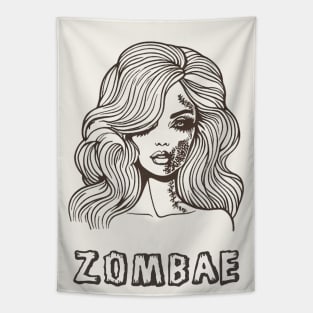 Zombae Halloween Tapestry