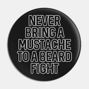 Beard fight Pin