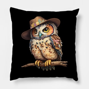 Cowboy Owl Pillow