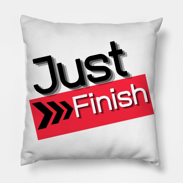 Just Finish Retro Collection Pillow by The PE Spot Shop