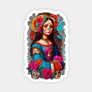 Sugar Skull Halloween Magnet