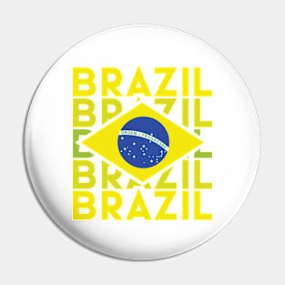 brazilian flag Pin