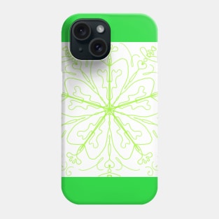 delicate green mandala Phone Case