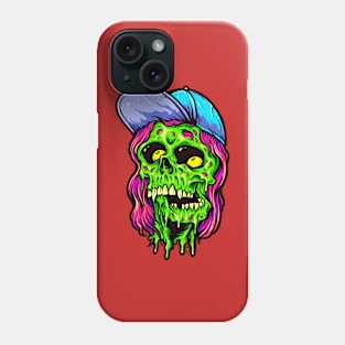 pink hair zombie Phone Case