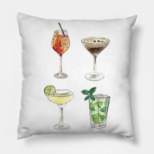 Summer drink list Cocktails Pillow