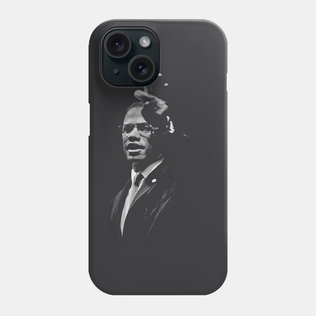 Malcom X Human Rights Activist Phone Case by Yeyacantik