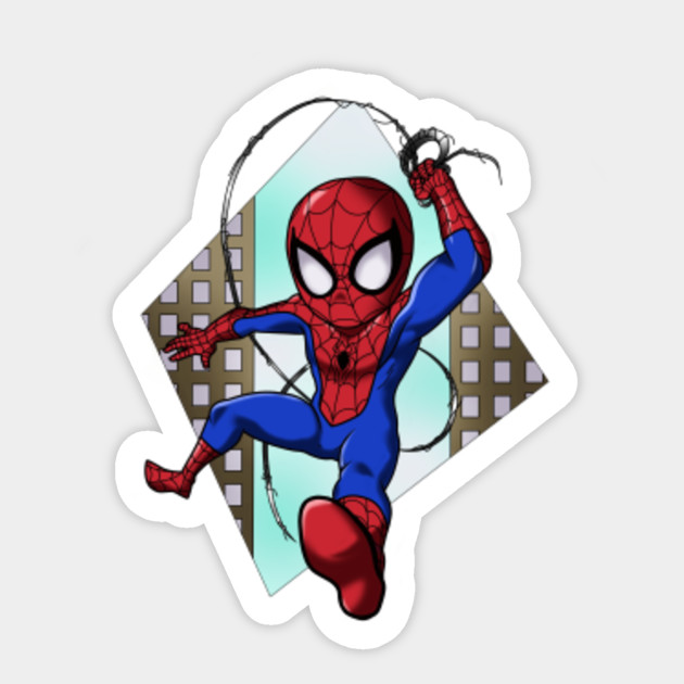 Spider Man Cartoon Spider Man Spiderman Original Design By Pod Fashion Spider Man Sticker Teepublic