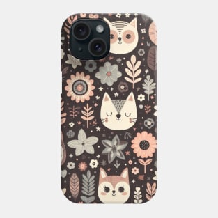 Whimsical Woodland Creatures Pattern 2 Phone Case