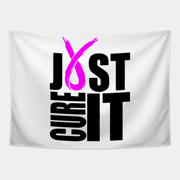 Just Cure It Breast Cancer Tapestry by crayonKids