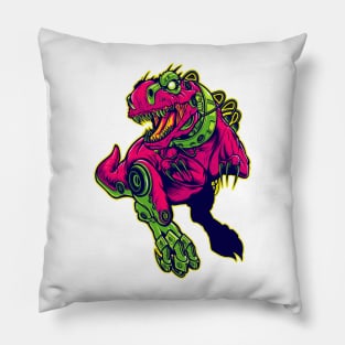 Graffiti 5 ( pink dinasour ) Pillow