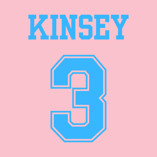 Kinsey 3 bisexual pride sports jersey (blue) by The Weirdest Thing