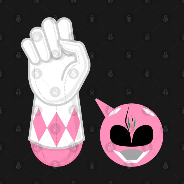 PINK RANGER hand-power by LuksTEES