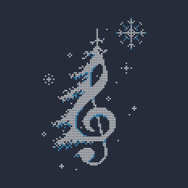 Winter Wonderland Music Sweater by katiestack.art