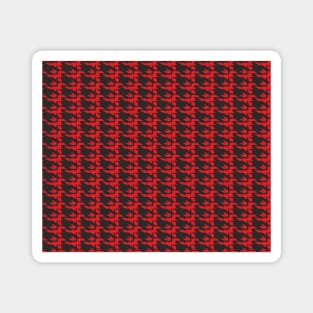 Geometric black red Magnet