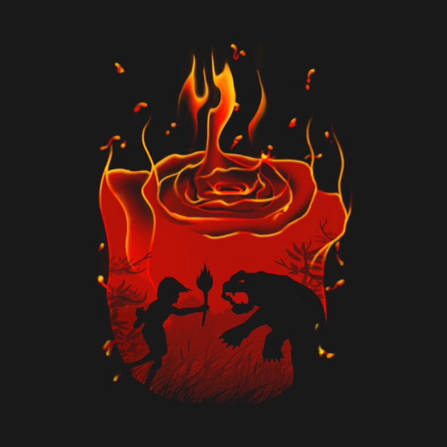 Red Flower - Jungle Book - T-Shirt | TeePublic Red Flower - Jungle Book - T-Shirt | TeePublic