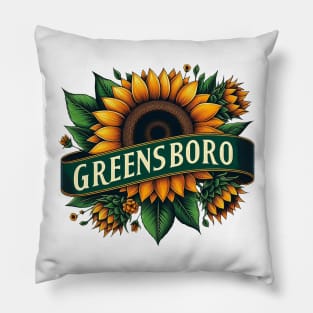 Greensboro Sunflower Pillow