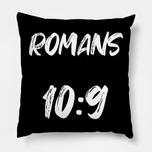 Romans 10 9 Bible Verse Text Pillow