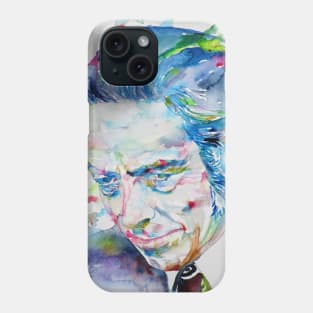 ALAN WATTS watercolor portrait.7 Phone Case