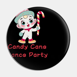 Minty Fresh Moves: Candy Cane Dance Party Pin