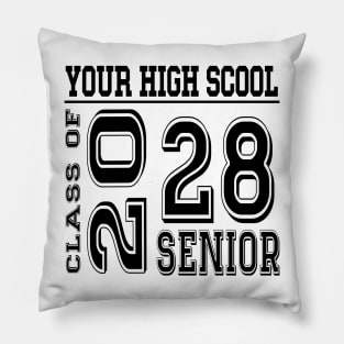 High School Senior 2028 Class of 2028 Graduate College Pillow