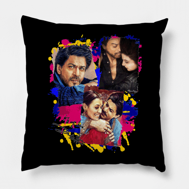 Shah Rukh Khan tribute Pillow by RiamiLoray