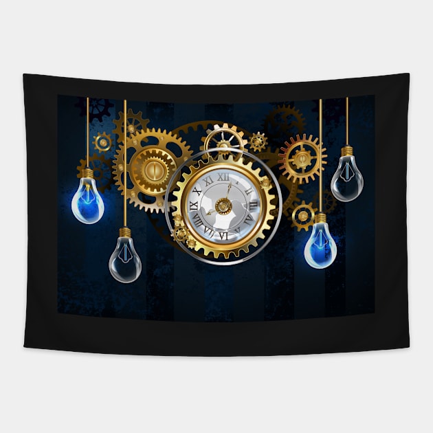 Steampunk Watches and Bulbs Tapestry by Blackmoon9