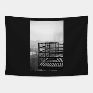 Foggy Fire Escape Tapestry