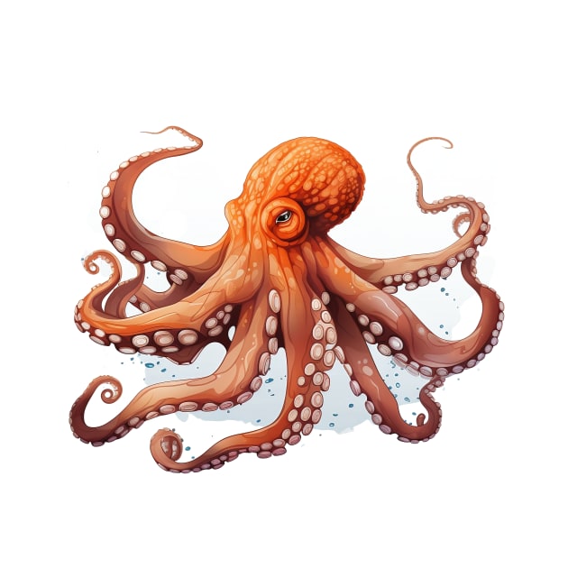 Orange Octopus by zooleisurelife