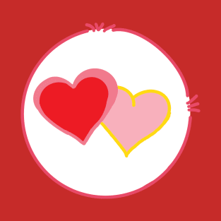 Love-a-lot symbol : two hearts T-Shirt