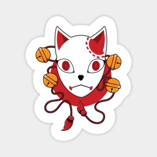 Japanese kitsune mask Magnet